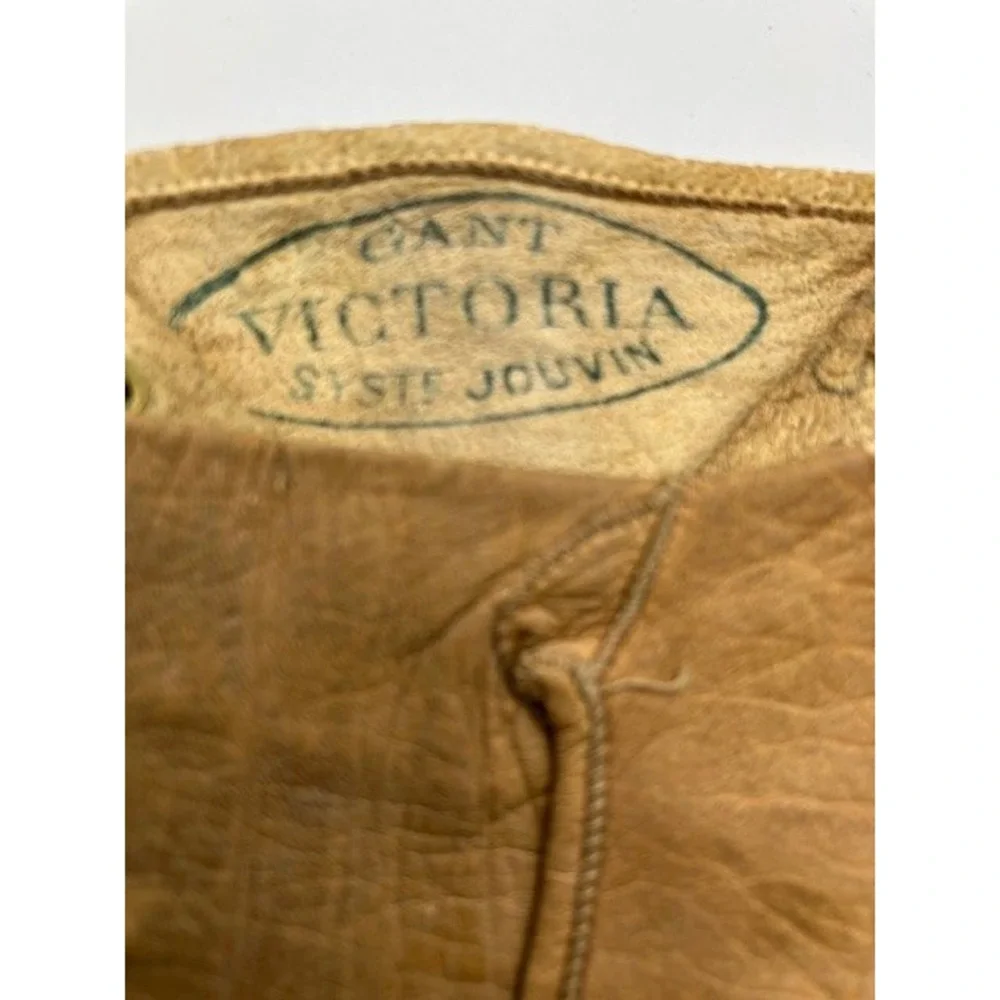Vintage Victoria Syste Jouvin‎ Gloves Tan Leather XS 5.5